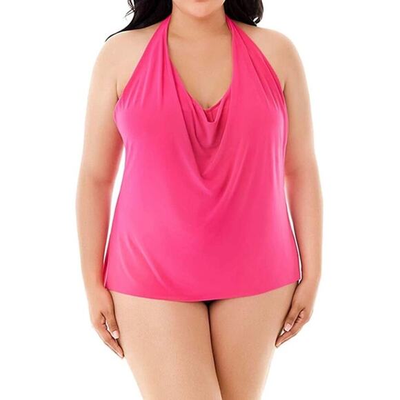 MAGICSUIT SOPHIE UNDERWIRE TANKINI TOP PLUS SIZE 22W ROSE BRAND NEW - Picture 1 of 8